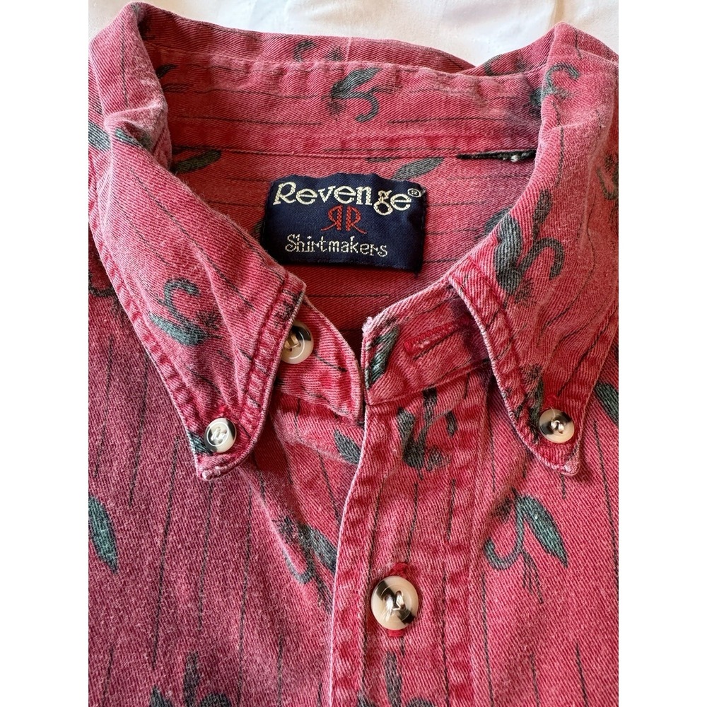 Vintage Revenge Shirtmakers Preppy Faded Button Down Size XL/XXL - Picture 4 of 11